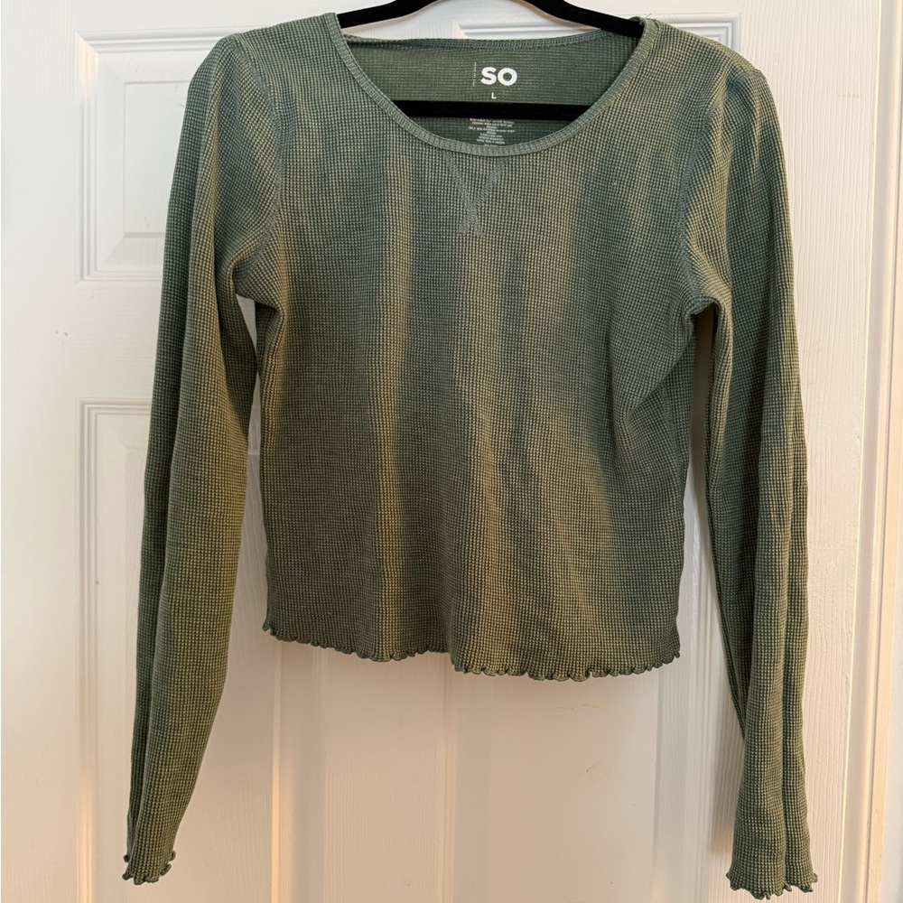 SO Women's Olive Long Sleeve Tee